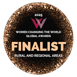 2025 Women Changing the World Global Awards — Finalist, Rural and Regional Areas